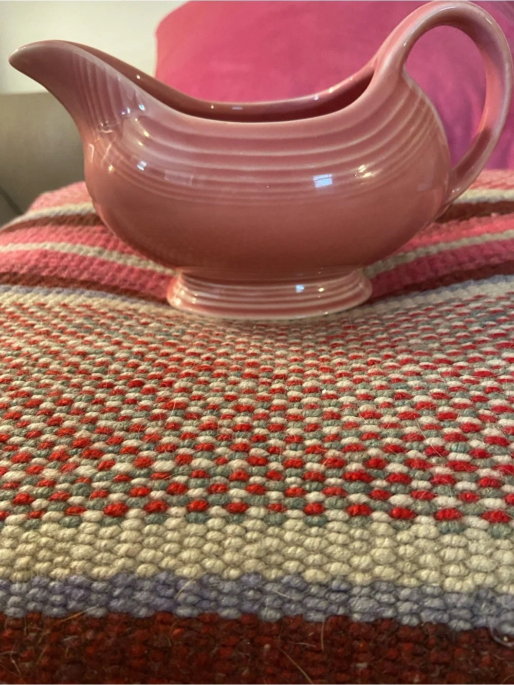 Fiesta Pink Creamer Pitcher